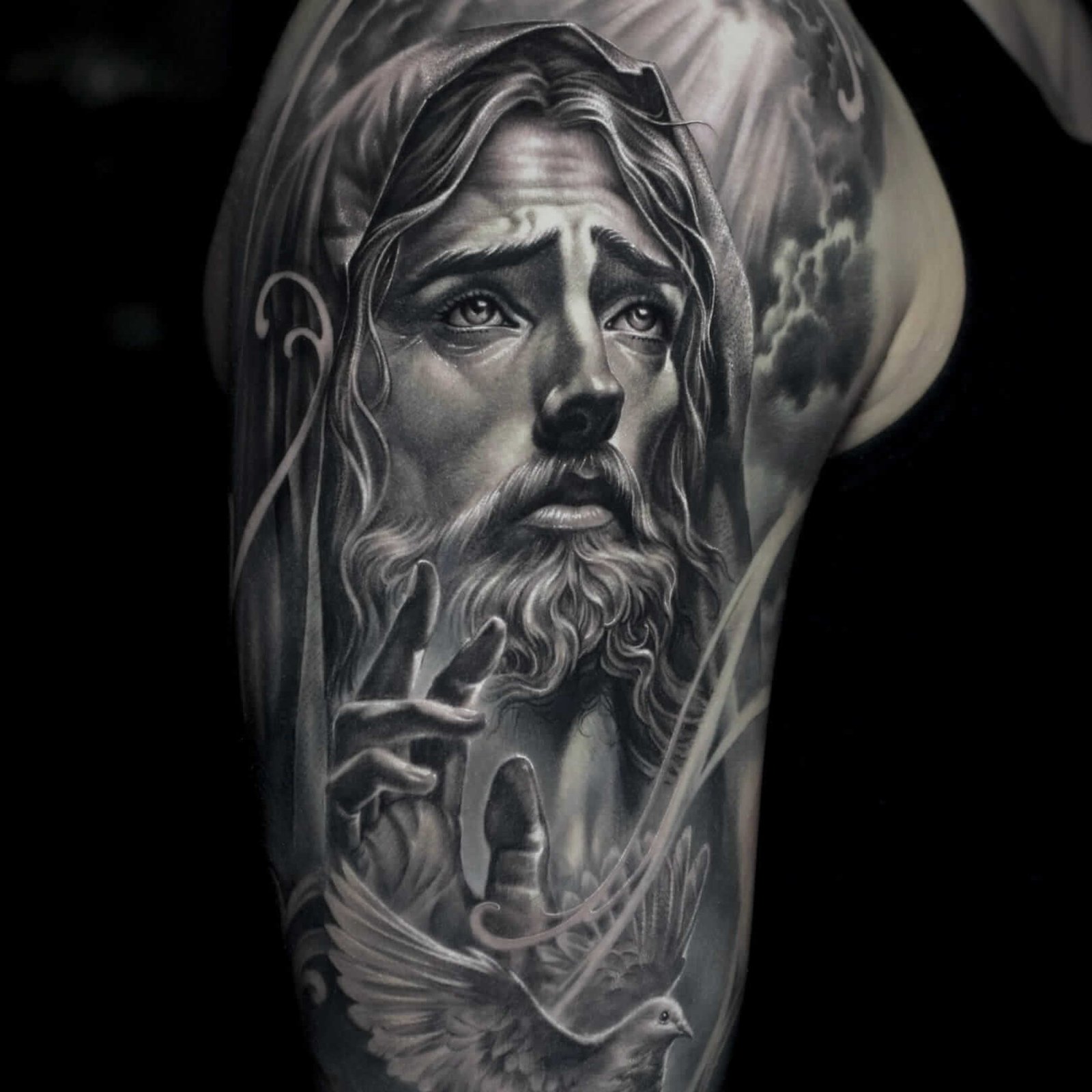 Realistische Black and Grey tattoo